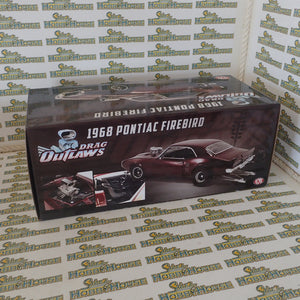 ACME A1805216 - 1/18 Scale 1968 PONTIAC FIREBIRD DRAG OUTLAWS Custom Maroon Metallic Diecast Scale Model Replica