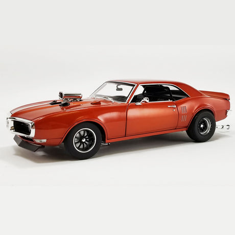 ACME A1805217 - 1/18 Scale 1968 PONTIAC FIREBIRD DRAG OUTLAWS Custom Metallic Orange Diecast Scale Model Replica