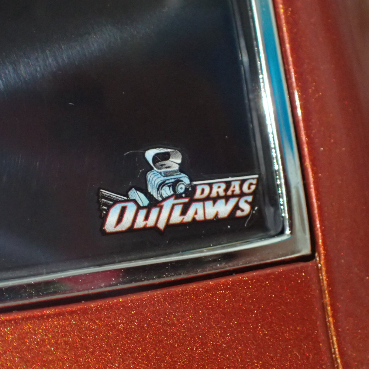 ACME A1805217 - 1/18 Scale 1968 PONTIAC FIREBIRD DRAG OUTLAWS Custom Metallic Orange Diecast Scale Model Replica