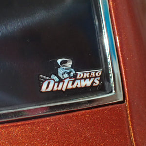 ACME A1805217 - 1/18 Scale 1968 PONTIAC FIREBIRD DRAG OUTLAWS Custom Metallic Orange Diecast Scale Model Replica