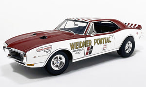 ACME A1805221 - 1/18 Scale 1968 Pontiac Firebird First Ram Air II - Weidner Pontiac Drag Die-Cast Model Replica