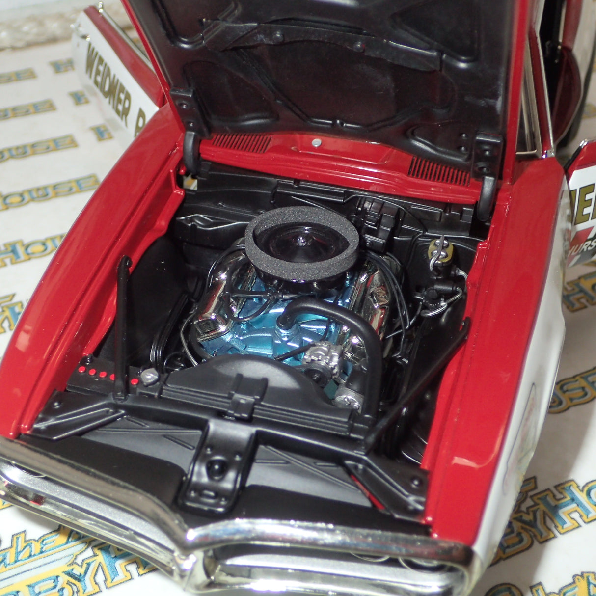 ACME A1805221 - 1/18 Scale 1968 Pontiac Firebird First Ram Air II - Weidner Pontiac Drag Die-Cast Model Replica