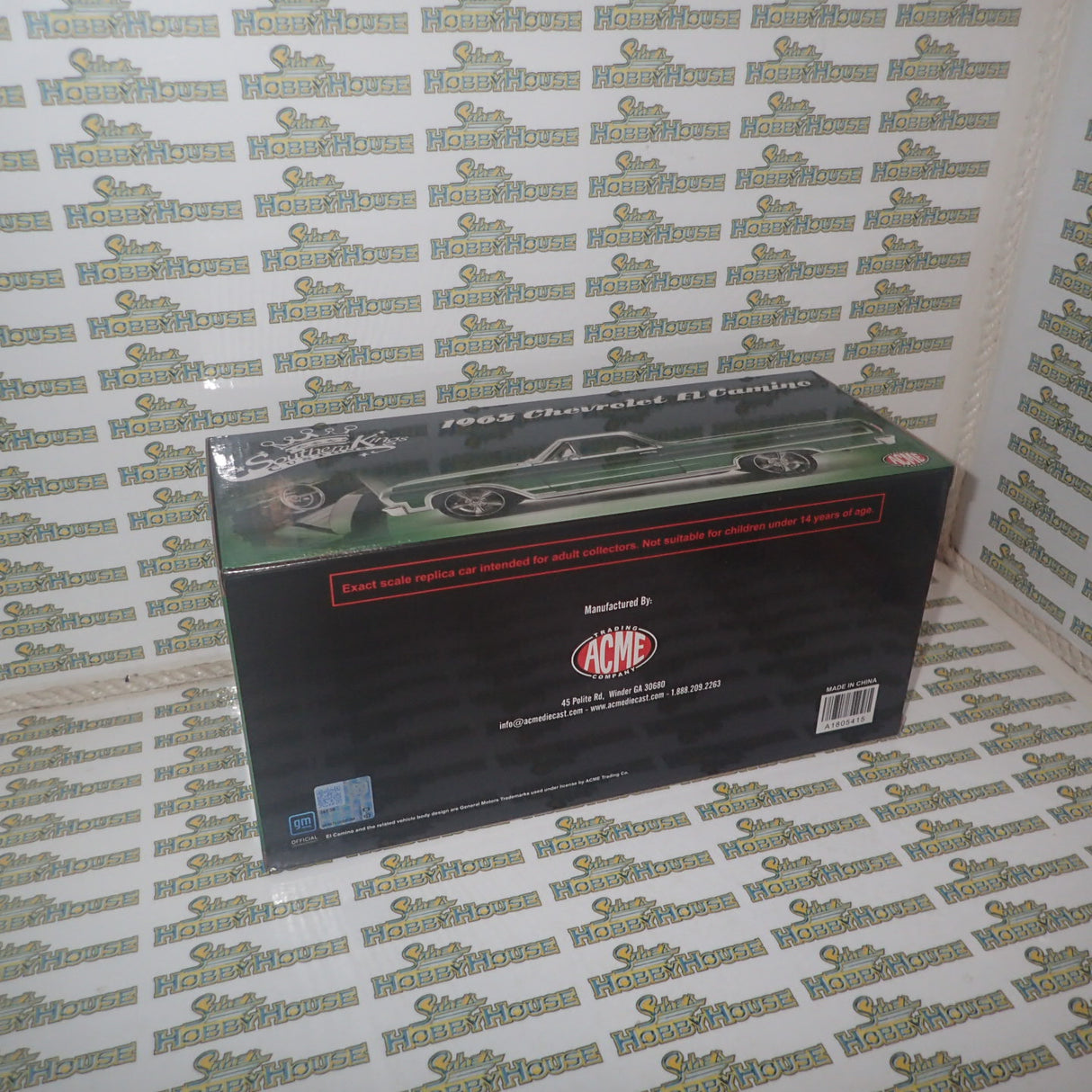 ACME A1805415 - 1/18 Scale 1965 CHEVROLET EL CAMINO SOUTHERN KINGS CUSTOMS Diecast Scale Model Replica