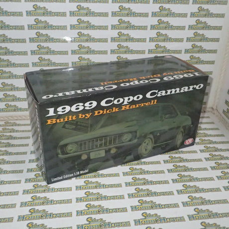 ACME A1805724 - 1/18 Scale - 1969 CHEVROLET COPO CAMARO - GREEN Diecast Scale Model Replica
