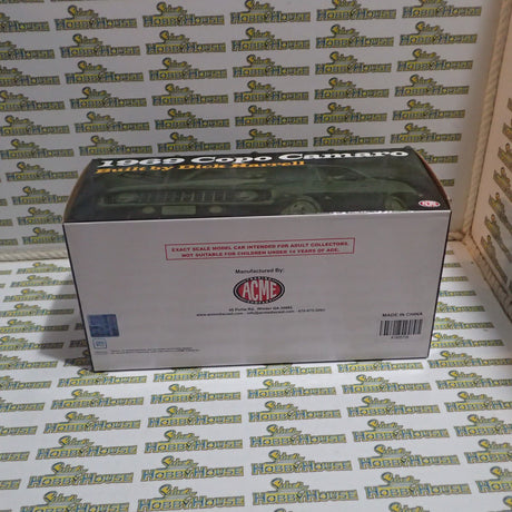 ACME A1805724 - 1/18 Scale - 1969 CHEVROLET COPO CAMARO - GREEN Diecast Scale Model Replica