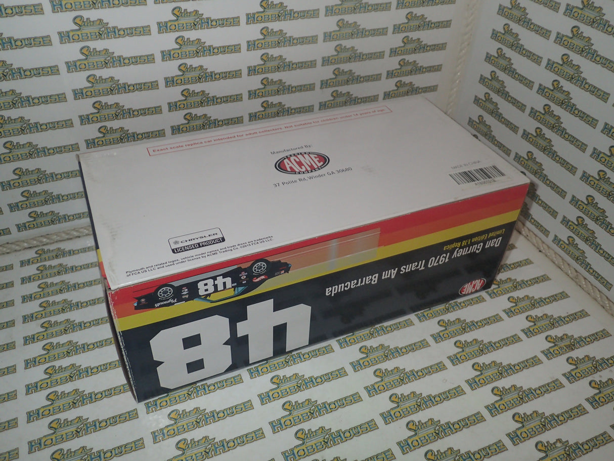 ACME A1806101B - 1/18 Scale Dan Gurney 1970 Trans Am Barracuda Street Version Diecast Model Replica