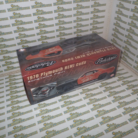 ACME A1806131 - 1/18 Scale 1970 PLYMOUTH HEMI CUDA - PORK CHOP'S SOMETHIN FISHY Diecast Scale Model Replica