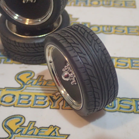 ACME A1806305W - 1/18 Scale CUSTOM SMOOTHIE WHEEL & TIRE SET