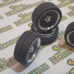 ACME A1806305W - 1/18 Scale CUSTOM SMOOTHIE WHEEL & TIRE SET