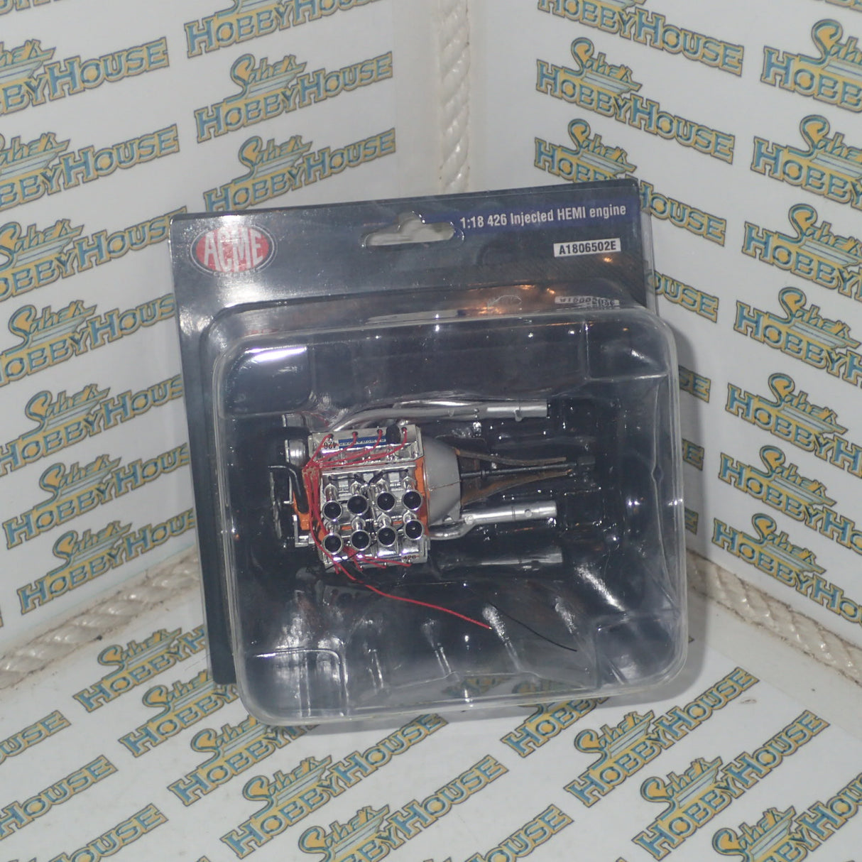 ACME A1806502E - 1/18 Scale 426 Injected Hemi Engine with Transmission