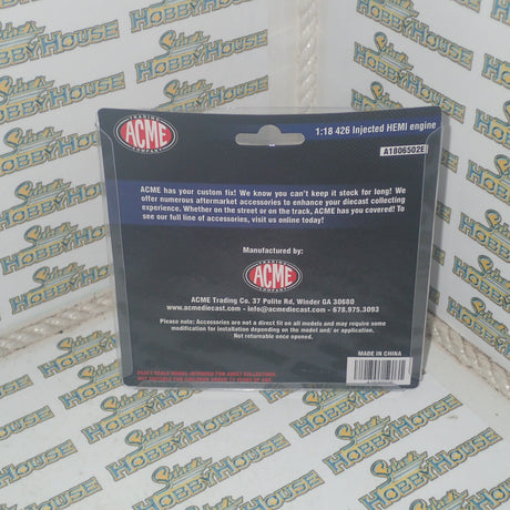 ACME A1806502E - 1/18 Scale 426 Injected Hemi Engine with Transmission