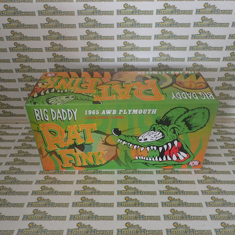ACME A1806508 - 1/18 Scale 1965 PLYMOUTH AWB RAT FINK Diecast Scale Model Replica