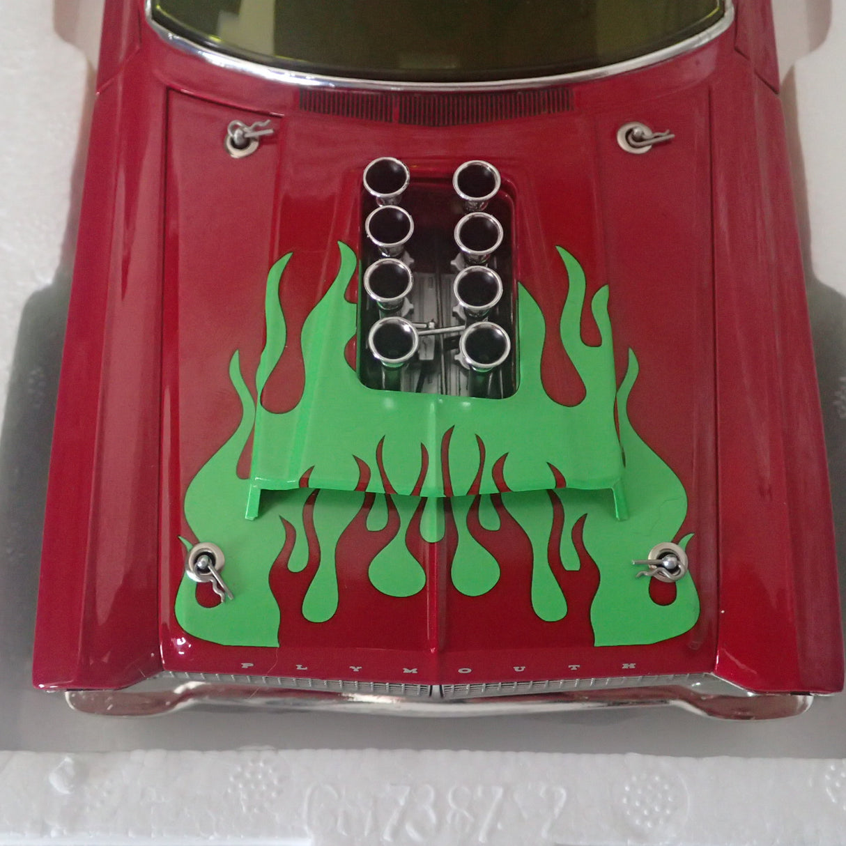 ACME A1806508 - 1/18 Scale 1965 PLYMOUTH AWB RAT FINK Diecast Scale Model Replica