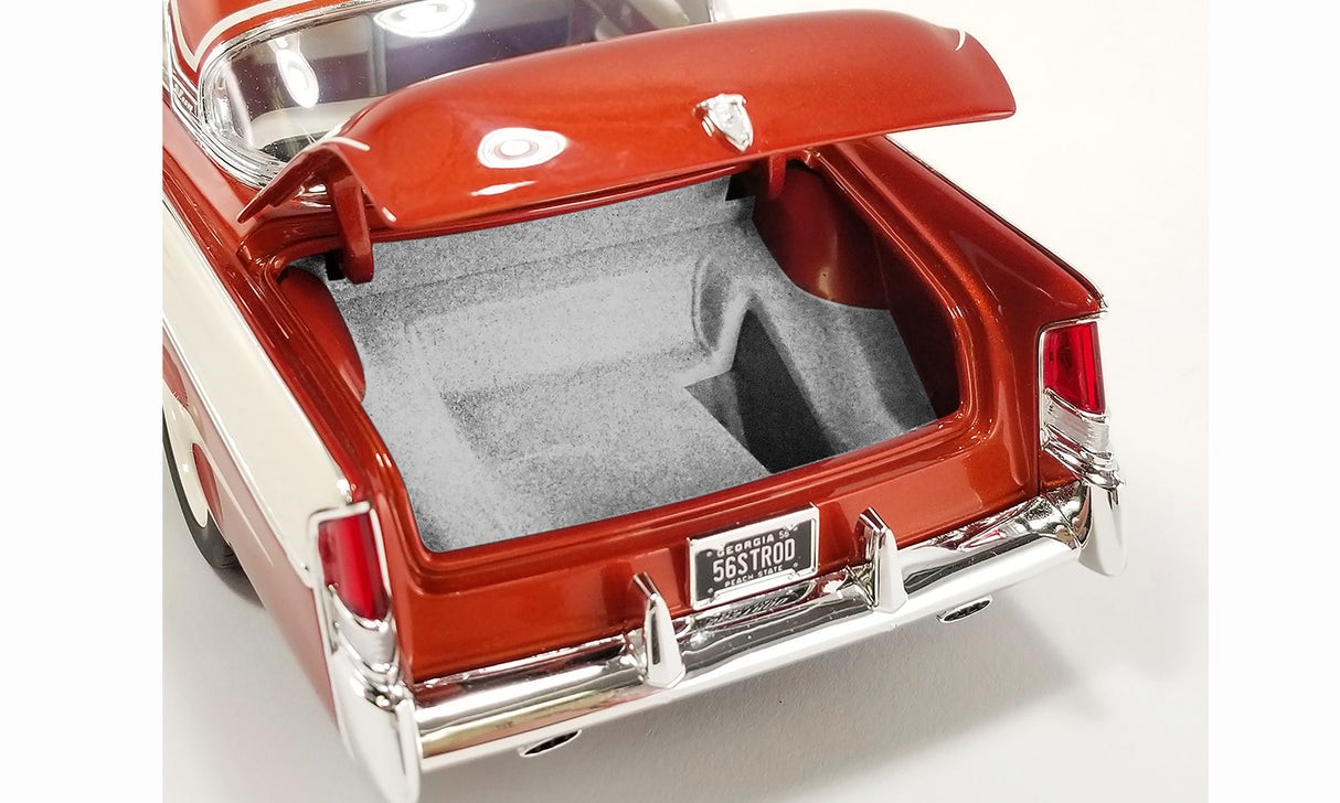 ACME A1809009 - 1/18 Scale 1956 CHRYSLER NEW YORKER ST. REGIS - SOUTHERN KINGS CUSTOMS IN Copper Metallic Diecast Scale Model Replica