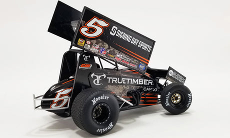 ACME A1822023 - 1/18 Scale 2022 #5 TRUETIMBER CAMO SPRINT CAR SPENCER BAYSTON 2022 WORLD OF OUTLAWS ROOKIE OF THE YEAR
