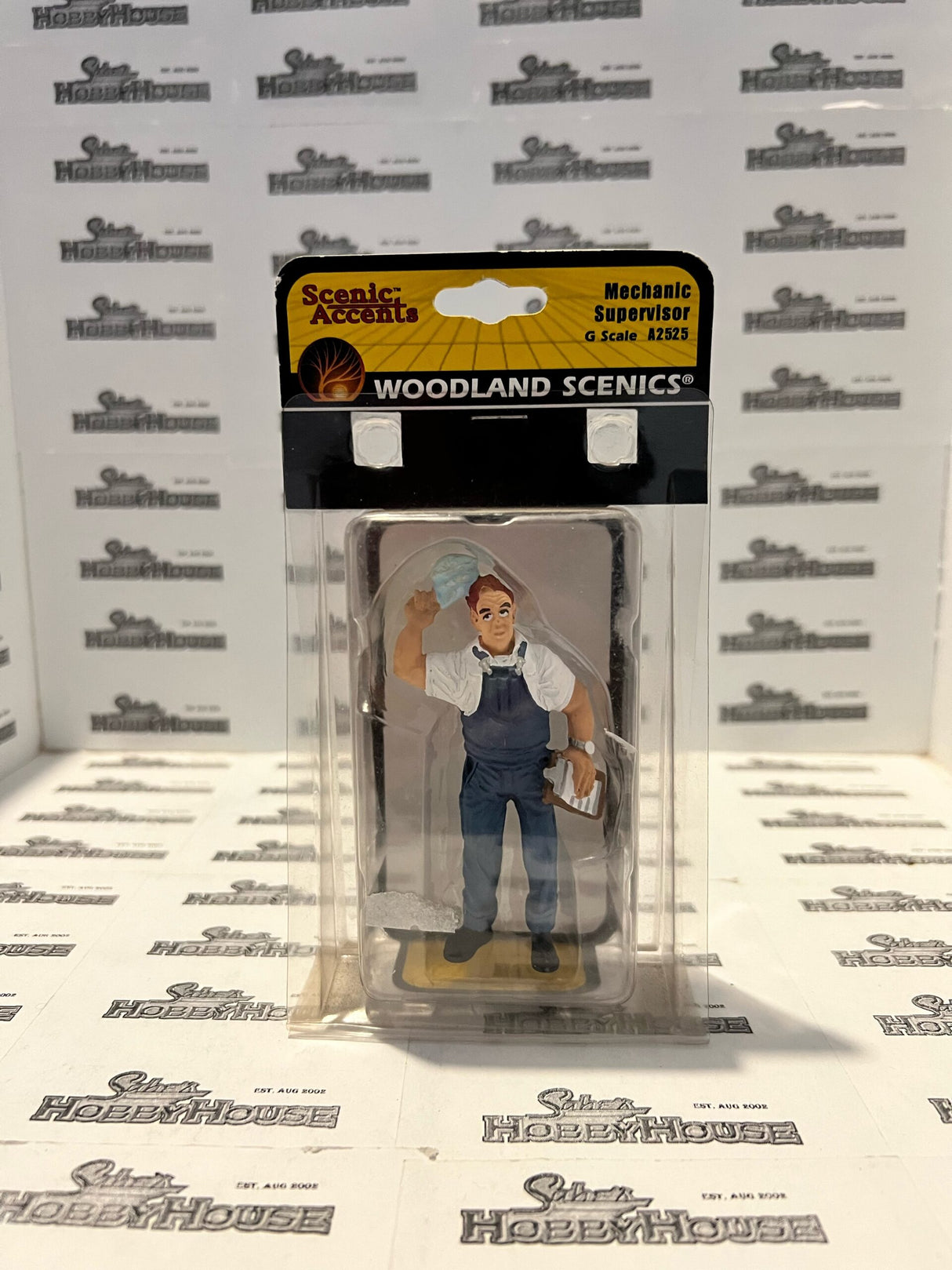 Woodland Scenics A2525 - Scenic Accents G Scale Sam the Mechanic/Supervisor Plastic Figures