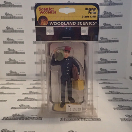 Woodland Scenics - A2527 Scenic Accents - G Scale - Paul the Baggage Porter Plastic Figure