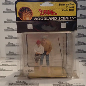 Woodland Scenics - Scenic Accents A2534 - G Scale - Frank and Son Fishing Plastic Figures