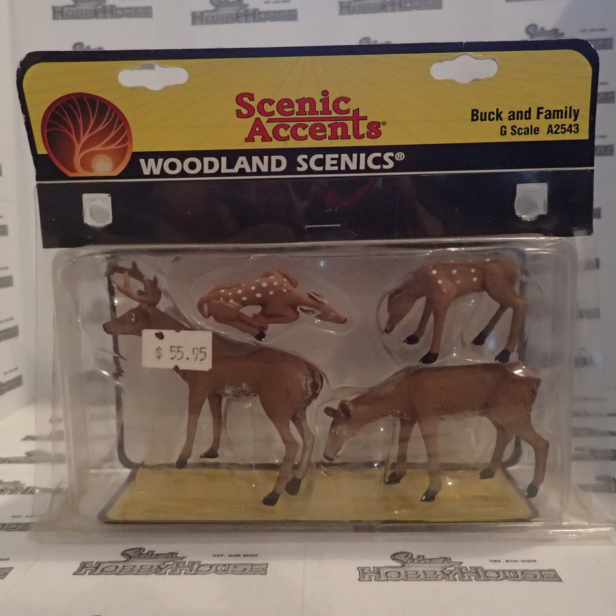 Woodland Scenics A2543 - Scenic Accents G Scale Buck and Family Plastic Figures