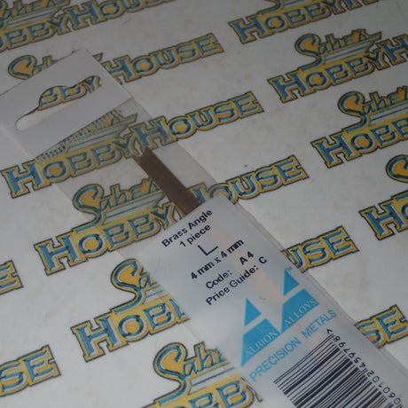 Albion Alloys A4 - Precision Metals - Brass Angle L (4mm X 4mm) 305mm Long