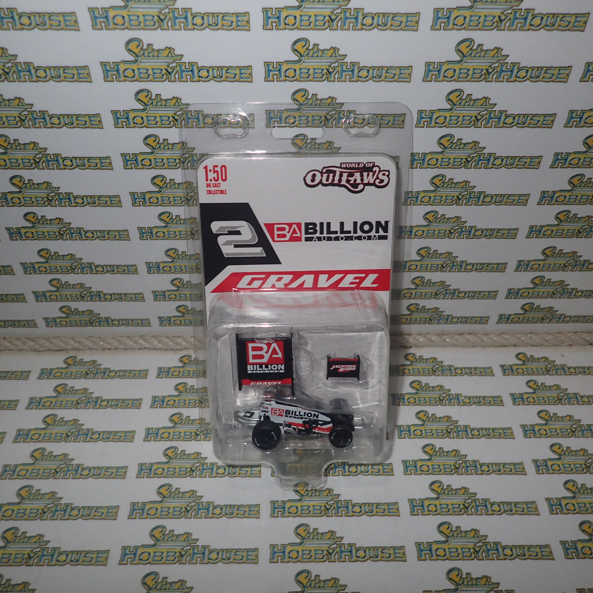 ACME A5023016 - 1/50 Scale 2023 #2 BA BILLION SPRINT CAR - HUSETS HIGH BANK NATIONALS WINNER - DAVID GRAVEL Diecast Model Replica