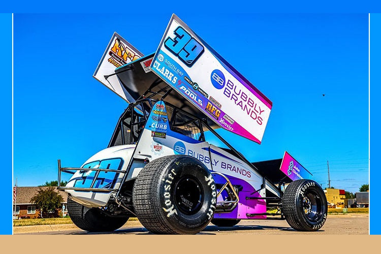 ACME A6422020 - 1/64 Scale 2022 #39 BUBBLY BRANDS/ SWINDELL SPEEDLAB SPRINT CAR - 2022 KNOXVILLE NATIONALS Diecast Model Replica