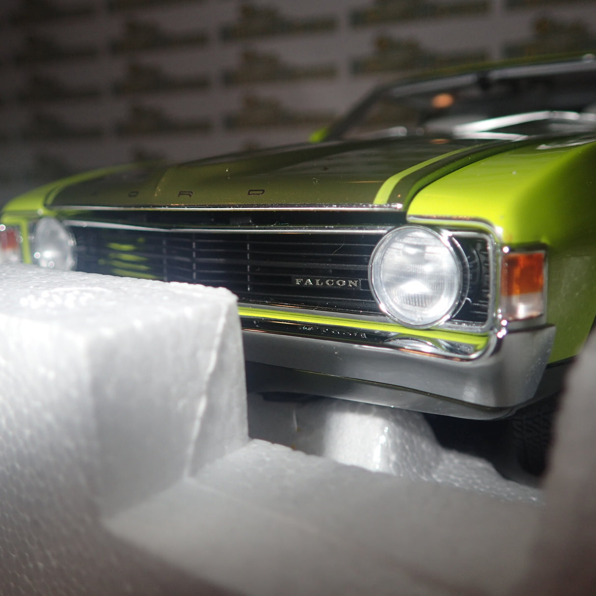 Biante AutoArt A72727 - 1/18 Scale Ford XA Falcon Coupe Superbird in Lime Glaze/Jewel Green Diecast Scale Model Replica