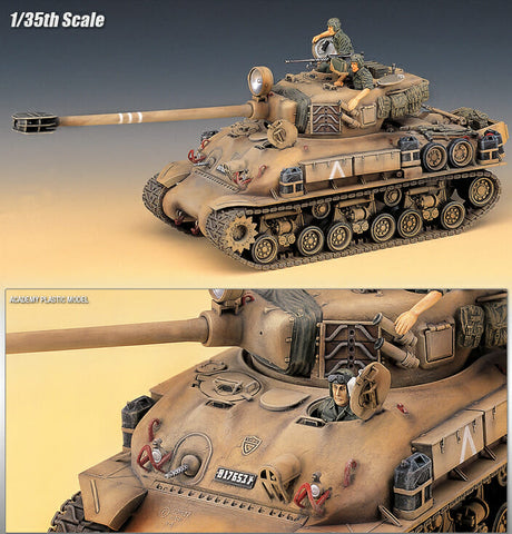 Academy - 1/35 Scale 13254 IDF M-51 SUPER SHERMAN Plastic Model Kit