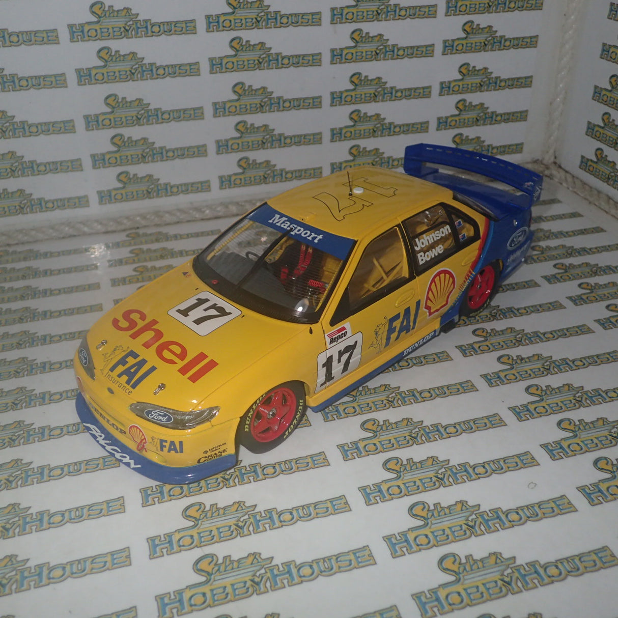 APEX AD81001 -1 - Diecast 1/18 Scale Ford EB Falcon 1993 Tooheys 1000 Johnson/Bowe #17