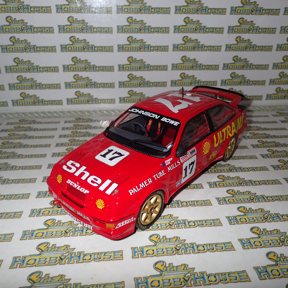 Apex Replicas Resale AD81104 - 1/18 Scale DJR Dick Johnson Racing #17 Johnson/Bowe Winner Bathurst 1989 Diecast Scale Model Replica