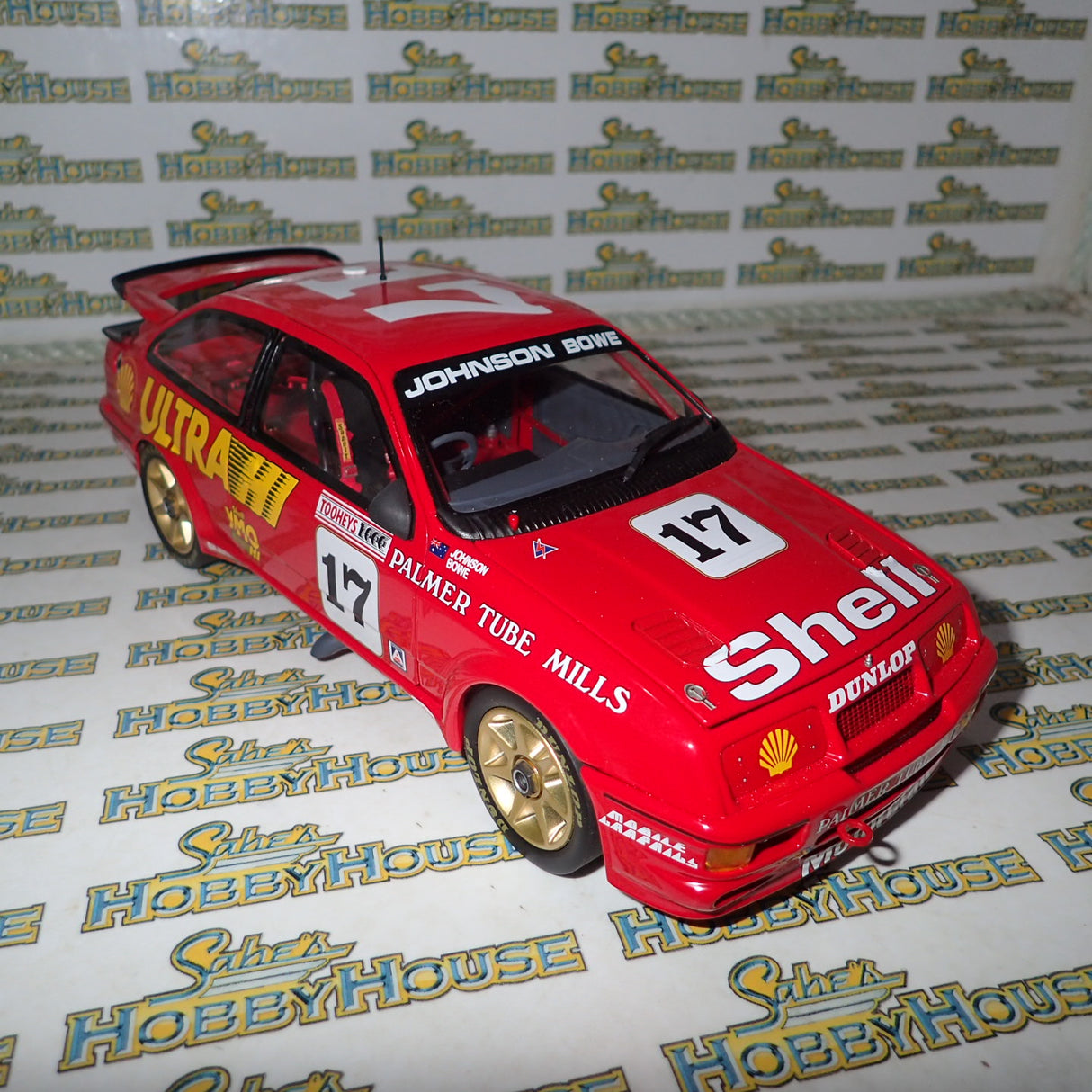 Apex Replicas Resale AD81104 - 1/18 Scale DJR Dick Johnson Racing #17 Johnson/Bowe Winner Bathurst 1989 Diecast Scale Model Replica