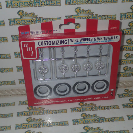AMT PP033 - 1/25 Scale KH Wire Wheels & Tires Parts pack