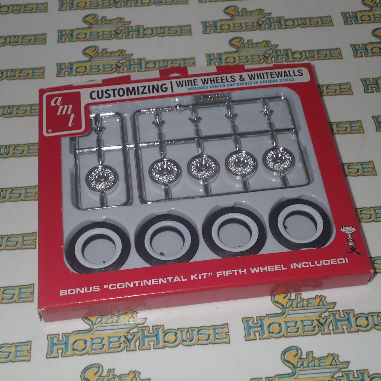 AMT PP033 - 1/25 Scale KH Wire Wheels & Tires Parts pack