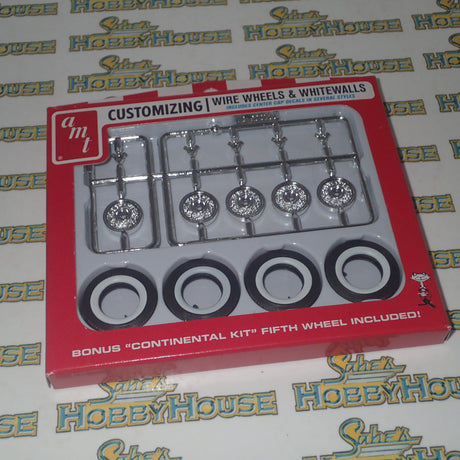 AMT PP033 - 1/25 Scale KH Wire Wheels & Tires Parts pack