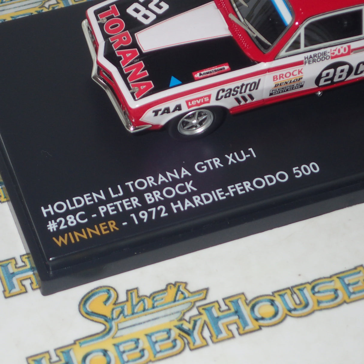 Apex Replicas AR41201 - 1/43 Holden LJ Torana GTR XU-1 #28C - Peter Brock Winner - 1972 Hardie Ferodo 500 Diecast Model Replica