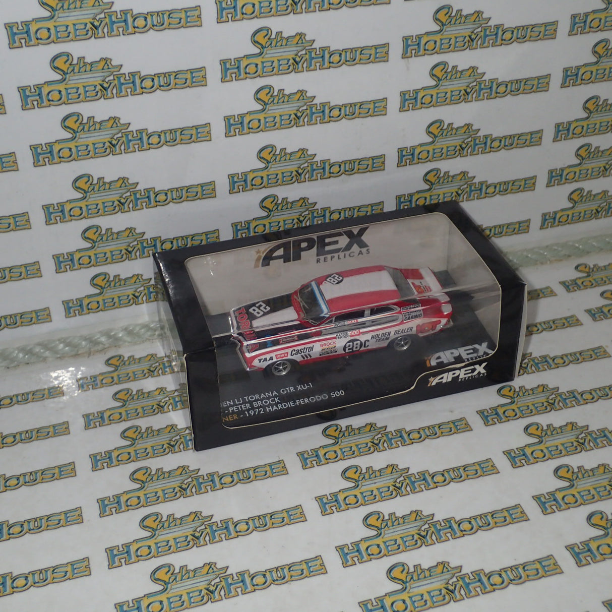 Apex Replicas AR41201 - 1/43 Holden LJ Torana GTR XU-1 #28C - Peter Brock Winner - 1972 Hardie Ferodo 500 Diecast Model Replica
