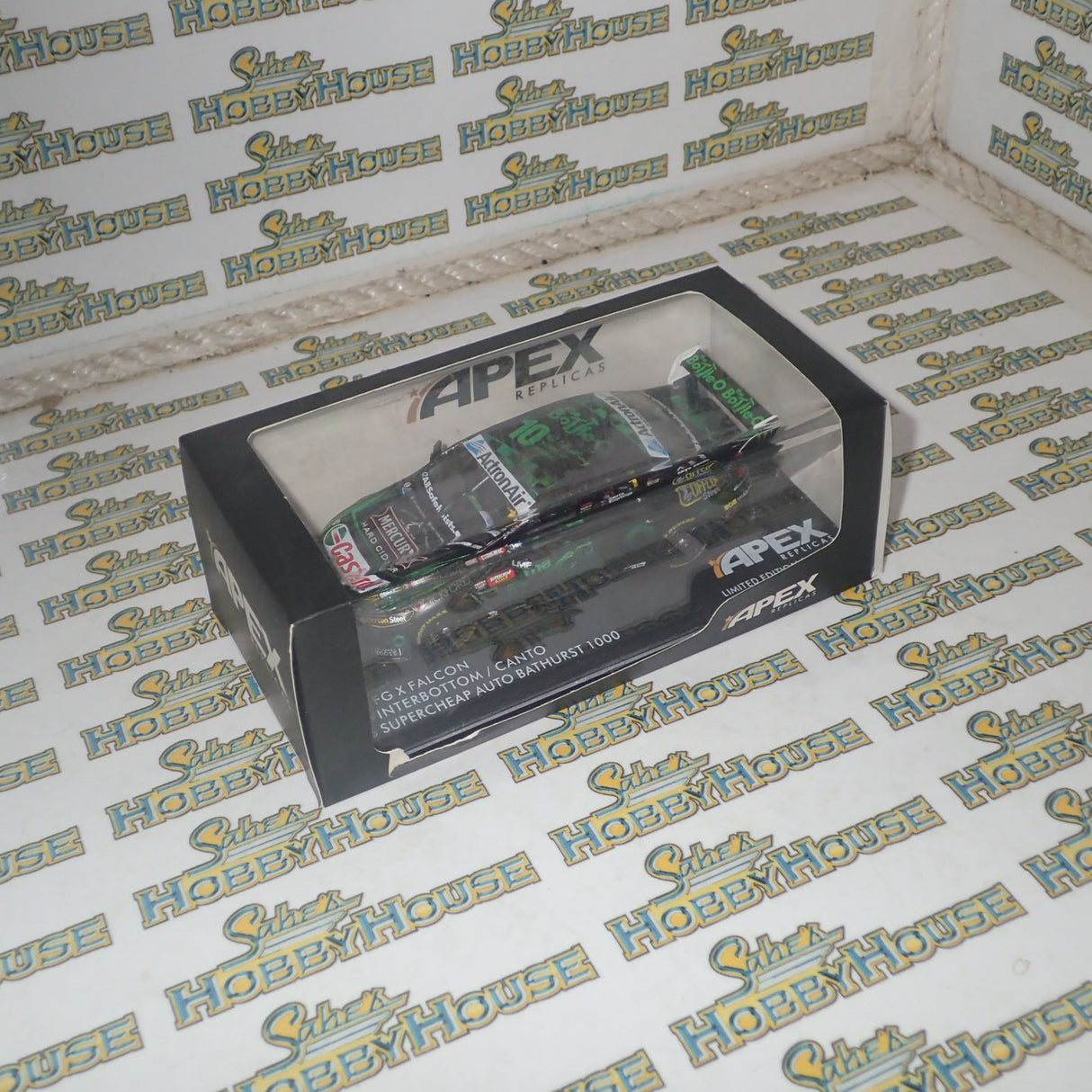 APEX Replicas AR41420 - 1/43 Scale - The Bottle-O Racing Team #1 Canto/Winterbottom 2016 Supercheap Auto Bathurst 1000 Ford FG-X Falcon Scale Model Replica