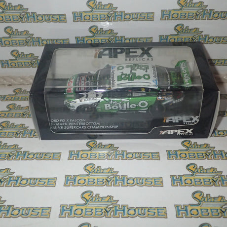 Apex Replicas AR41429 - 1/43 Scale - The Bottle-O Racing Team Ford FG-X Falcon #5 Mark Winterbottom 2018 V8 Supercars Championship Diecast Scale Model Replica