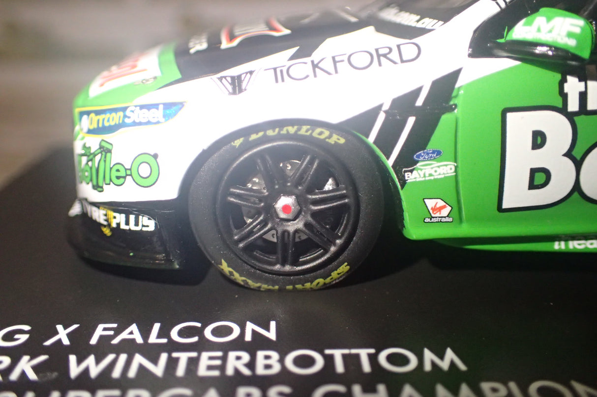 Apex Replicas AR41429 - 1/43 Scale - The Bottle-O Racing Team Ford FG-X Falcon #5 Mark Winterbottom 2018 V8 Supercars Championship Diecast Scale Model Replica