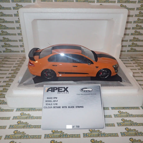 Apex Replicas AR80604 - 1/18 Scale FPV GT-F Octane with Black Stripes Model Replica