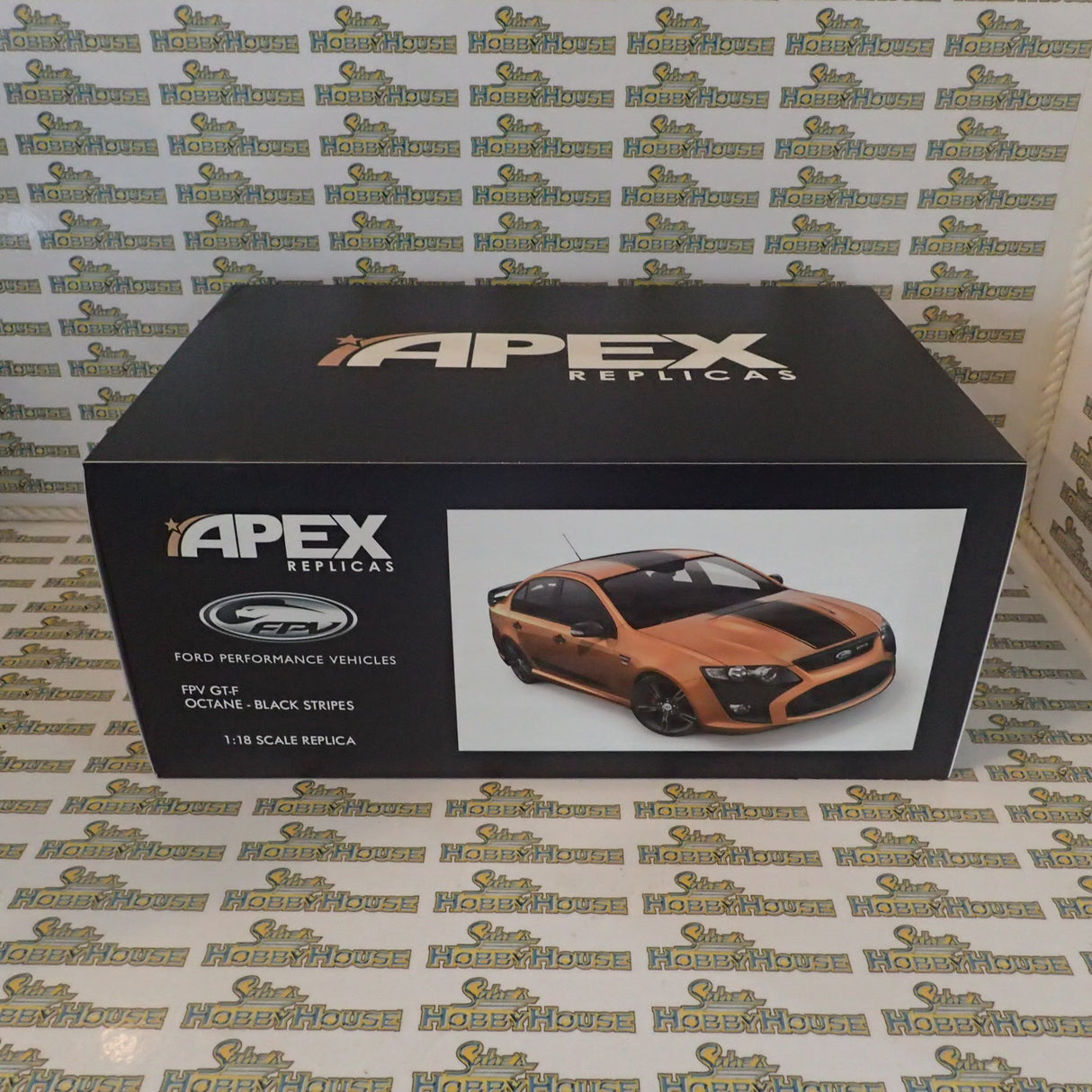 Apex Replicas AR80604 - 1/18 Scale FPV GT-F Octane with Black Stripes Model Replica