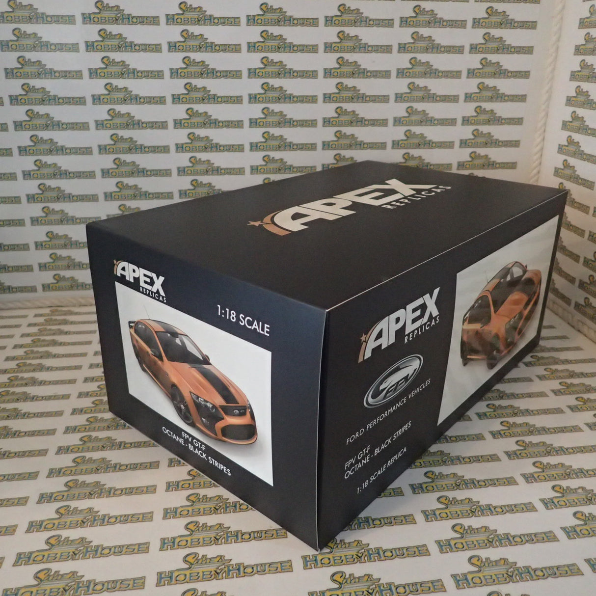 Apex Replicas AR80604 - 1/18 Scale FPV GT-F Octane with Black Stripes Model Replica