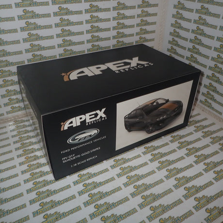 Apex Replicas AR80605 - 1/18 Scale FPV GT-F 2014 in Silhouette with Gold Stipes