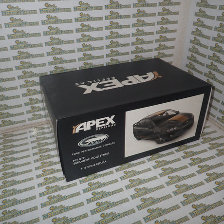 Apex Replicas AR80605 - 1/18 Scale FPV GT-F 2014 in Silhouette with Gold Stipes
