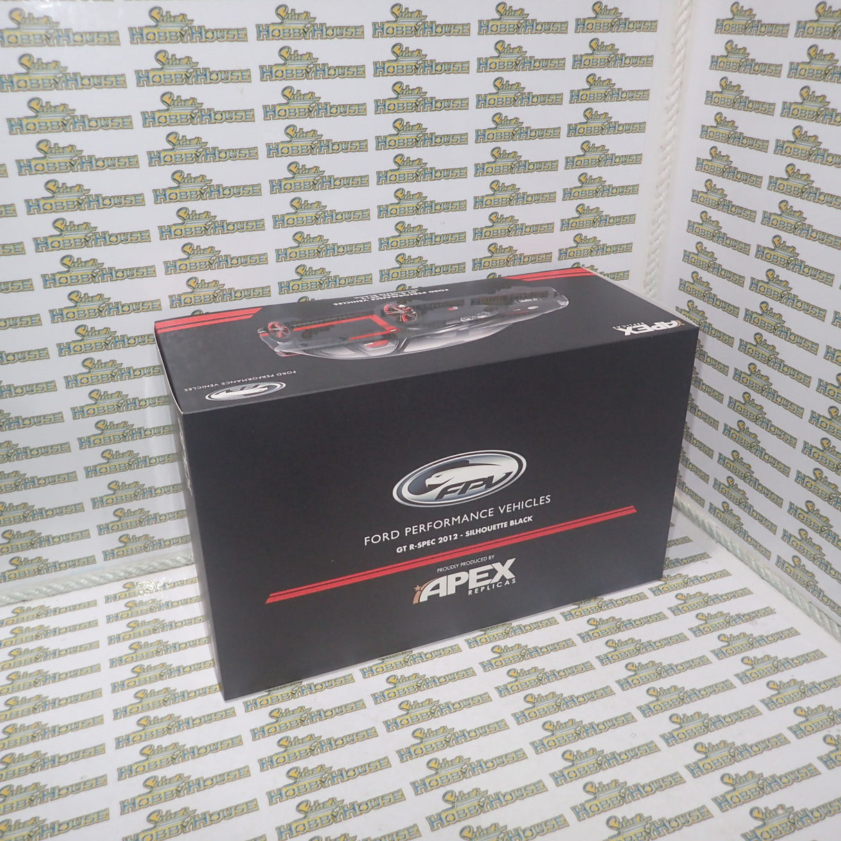 APEX Replicas AR80606 - 1/18 Scale Ford Performance Vehicles GT R-Spec 2012 in Silhouette Black with Red Accents Scale Model Replica