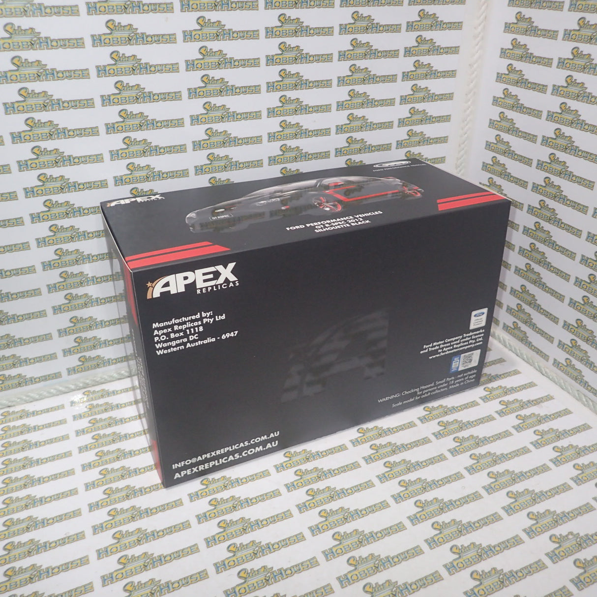 APEX Replicas AR80606 - 1/18 Scale Ford Performance Vehicles GT R-Spec 2012 in Silhouette Black with Red Accents Scale Model Replica