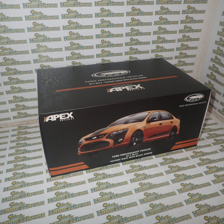 Apex Replicas AR80607 - 1/18 Scale FPV GT-F 2014 in Victory Gold with Black Stripes Scale Model Replica