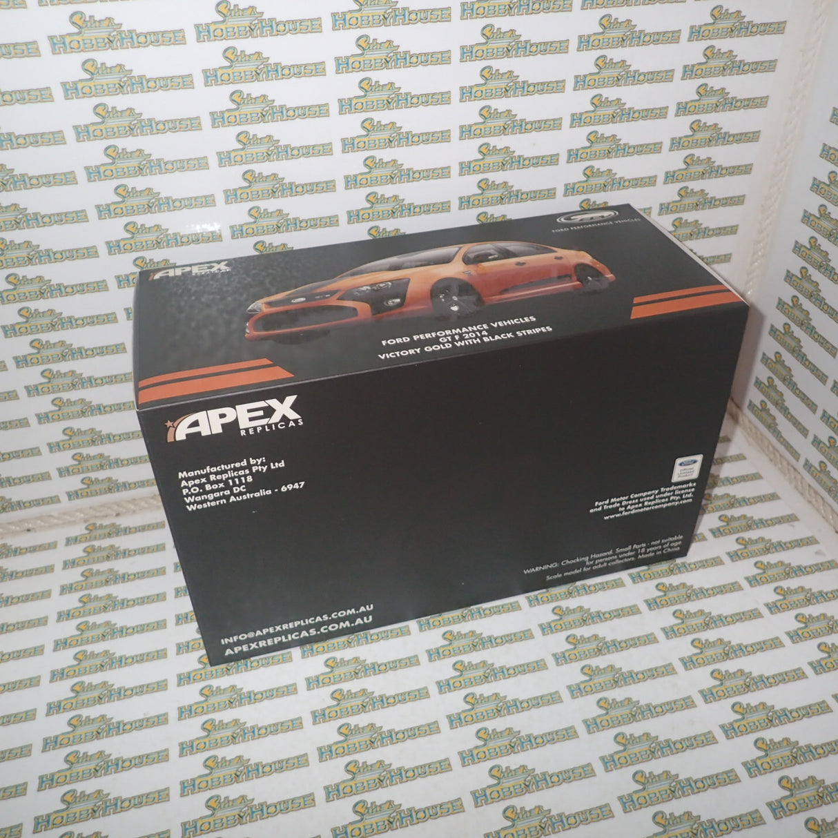 Apex Replicas AR80607 - 1/18 Scale FPV GT-F 2014 in Victory Gold with Black Stripes Scale Model Replica