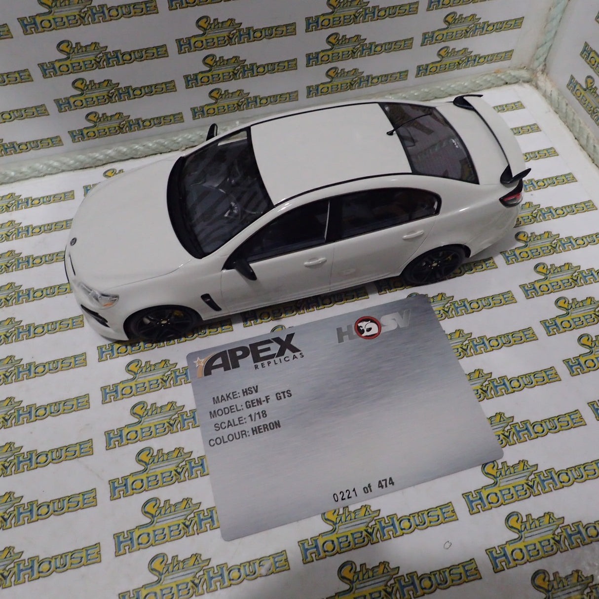 Apex Replicas - 1/18 Scale - #AR81501 Gen-F GTS 2014 in Heron White Scale Model Replica