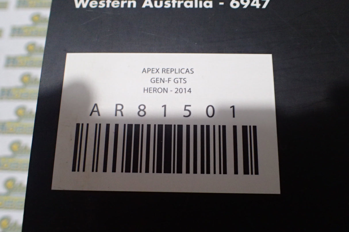 Apex Replicas - 1/18 Scale - #AR81501 Gen-F GTS 2014 in Heron White Scale Model Replica